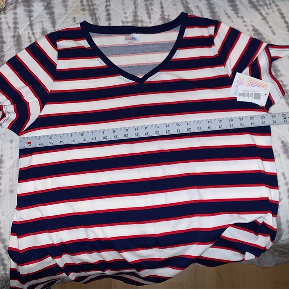 LuLaRoe Christy NWT, 3XL, red, white, & blue - Picture 5 of 9